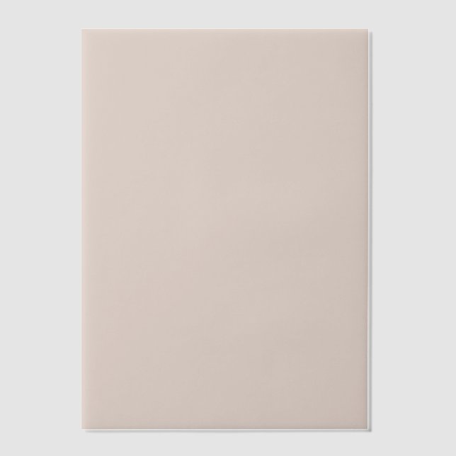 Solid Colour Wedding Liner Vellum Invitations (Front)