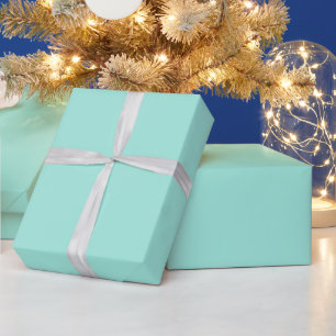 Solid Colour Wrapping Paper in Aqua