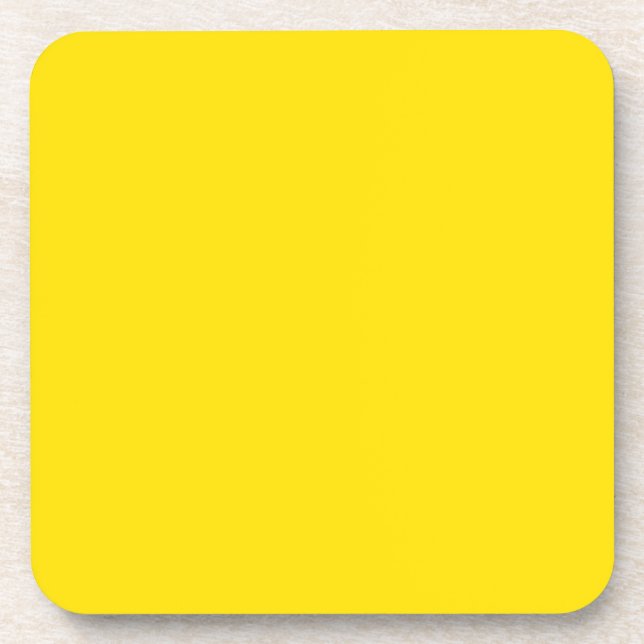 Solid Colour: Yellow Coaster (Front)