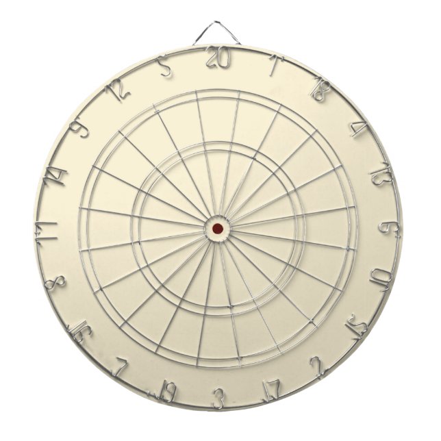 solid cornsilk beige dartboard (Front)