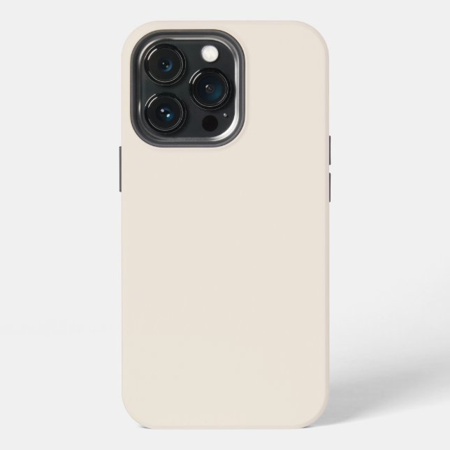 Solid cream beige ivory iPhone case (Back)