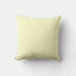 solid cream off white,pale yellow pillow