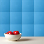 Solid curious bright blue tile<br><div class="desc">Solid curious bright blue design.</div>