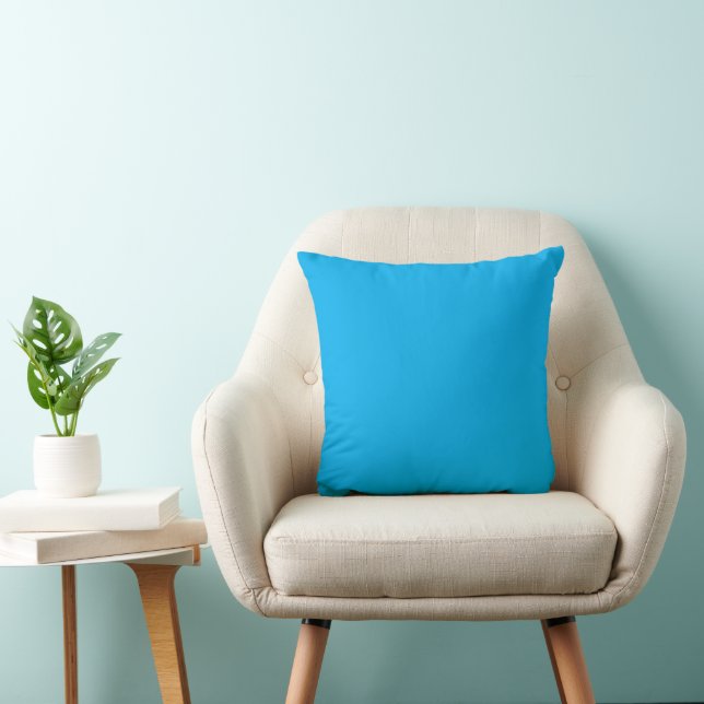 Solid Cyan Blue Background  Cushion (Chair)