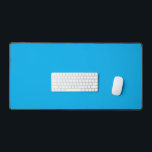 Solid Cyan Blue Background  Desk Mat<br><div class="desc">Bright solid cyan blue background with clean, minimalist texture—perfect for modern, professional designs. Make your designs pop with this Solid Cyan Blue Background—a vibrant, clean, and minimalist texture that brings bold colour and professional polish to any surface. This high-resolution blue backdrop is perfect for both digital and print applications, offering...</div>