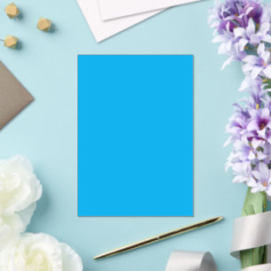 Solid Cyan Blue Background   Summer Minimal Style Acrylic Invitations