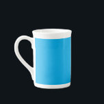 Solid Cyan Blue Background | Summer Minimal Style Bone China Mug<br><div class="desc">Bold solid cyan blue background with minimal texture – perfect for summer designs, travel vibes, and fresh starts. Infuse your designs with a refreshing burst of colour using this Solid Cyan Blue Background featuring a clean, minimalist texture. Perfectly capturing the vibrant, carefree essence of summer, this versatile backdrop evokes the...</div>