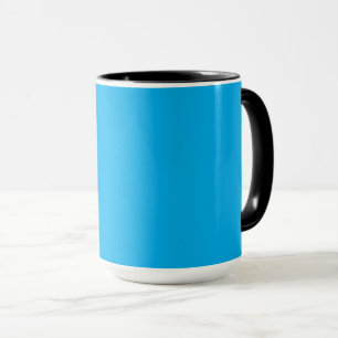 Solid Cyan Blue Background Summer Minimal Style Mug