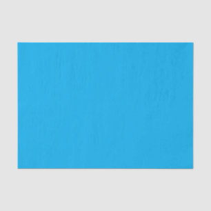 Solid Cyan Blue Background Summer Minimal Style Tissue Paper