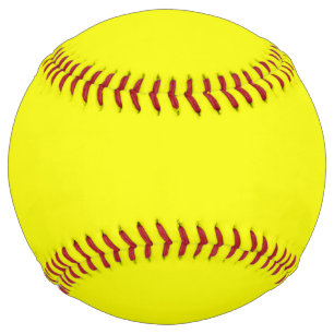 Solid daffodil yellow softball