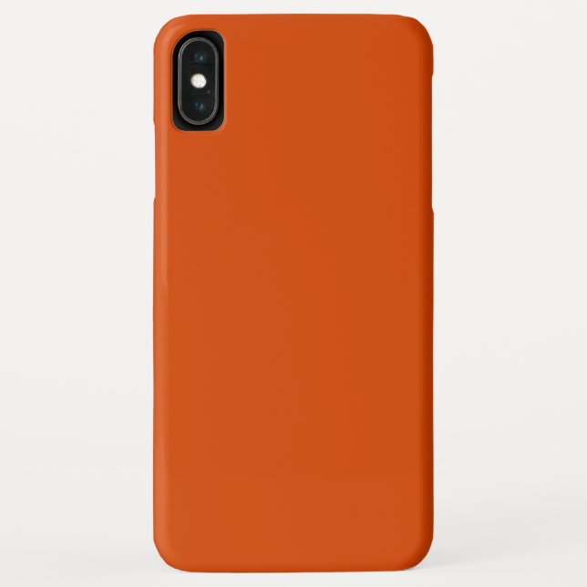 Solid dark burnt orange Case-Mate iPhone case (Back)
