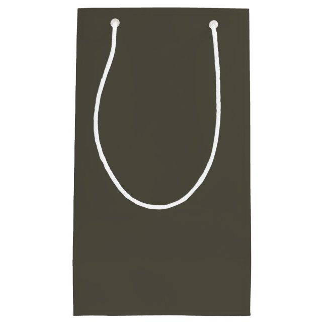 Solid Dark Grey Gift Bag (Front)