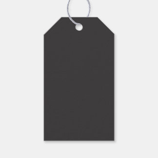 Solid dark grey gift tags