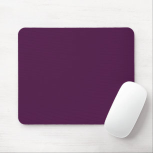 Solid dark plum purple mouse pad