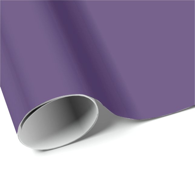 Solid Dark Purple Wrapping Paper (Roll Corner)