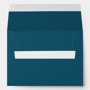 Solid Dark Teal Blue Envelope