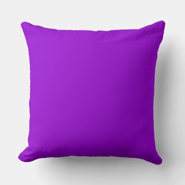Solid Dark violet Background Cushion (Front)