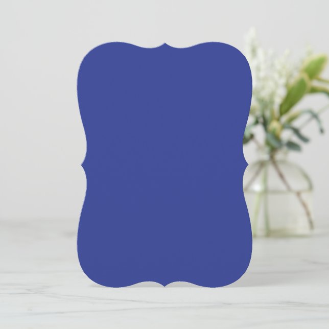 Solid Deep Blue Backdrop | Bold Minimalist Design (Standing Front)
