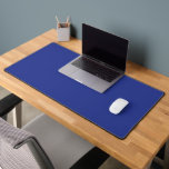Solid Deep Blue Backdrop | Bold Minimalist Design Desk Mat<br><div class="desc">Solid deep blue minimal background for elegant, clean, modern custom designs. Elevate your style with this solid deep blue minimal background design, perfect for creating a modern, calming aesthetic across any product. The rich blue tone brings a sense of stability and elegance, making it ideal for professional, personal, and event-themed...</div>