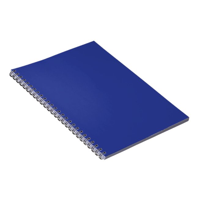 Solid Deep Blue Backdrop | Bold Minimalist Design Notebook (Right Side)