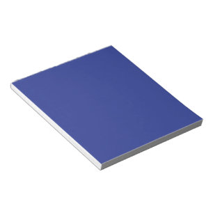 Solid Deep Blue Backdrop Bold Minimalist Design Notepad
