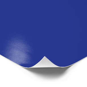Solid Deep Blue Backdrop   Bold Minimalist Design Poster