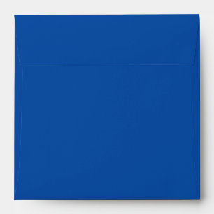 Solid Deep Cobalt Blue Square Envelope