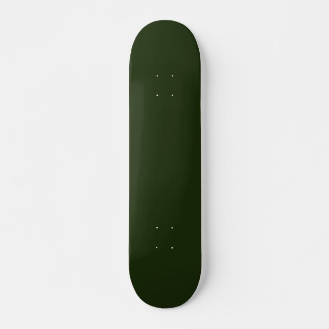 Solid deep forest green skateboard (Front)