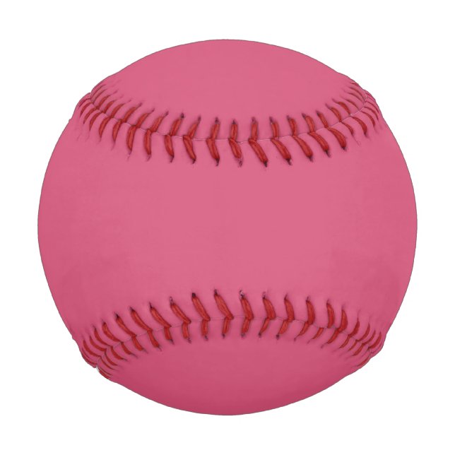 Solid Deep Medium Pink Colour Baseball (Front)