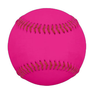 Solid deep pink baseball