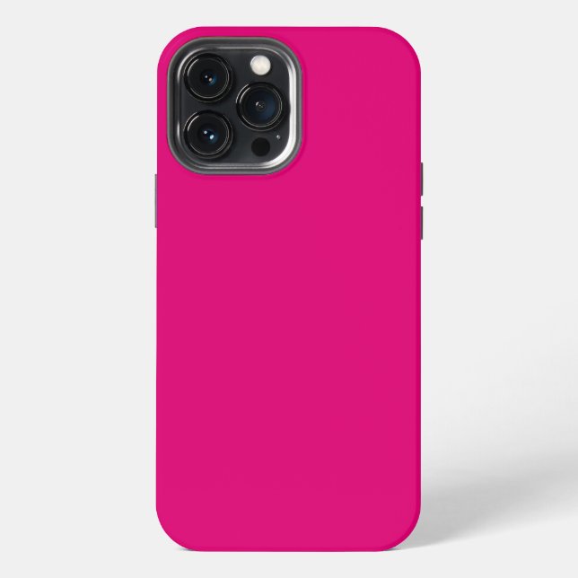 Solid deep pink iPhone case (Back)