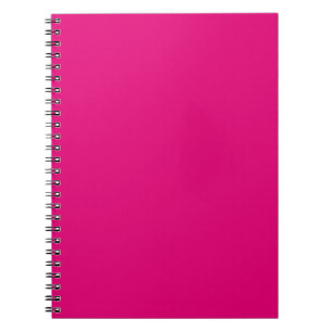 Solid deep pink notebook