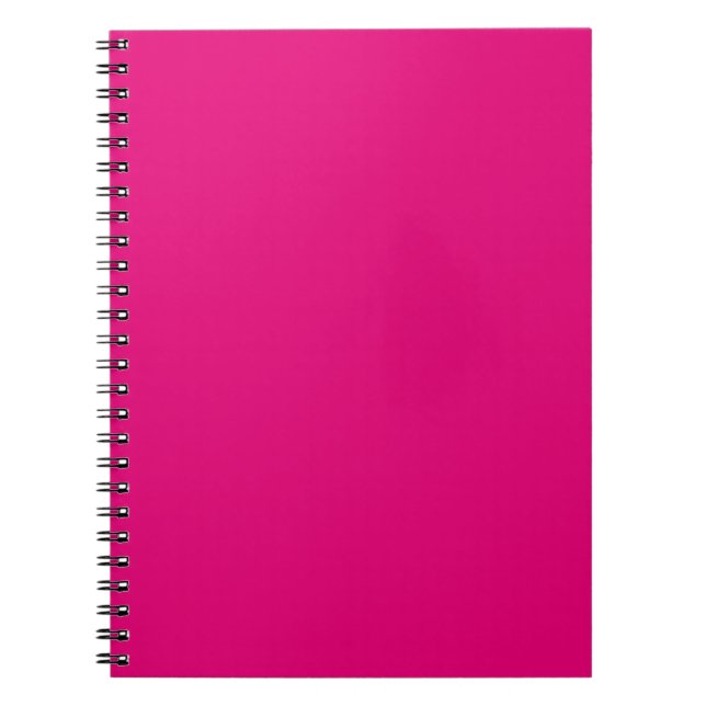 Solid deep pink notebook (Front)