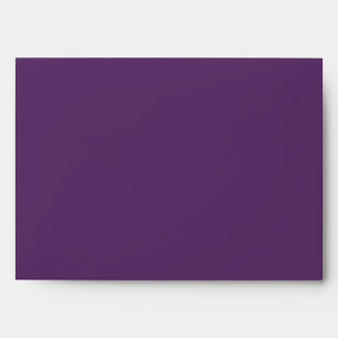 Solid Deep Plum Purple Wedding Envelope