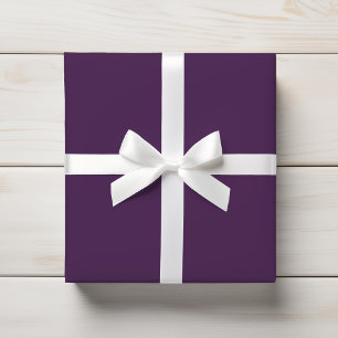 Solid Deep Purple Colour Modern Wrapping Paper