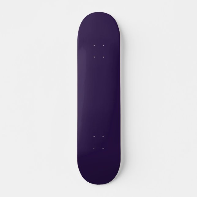 Solid deep violet purple skateboard (Front)