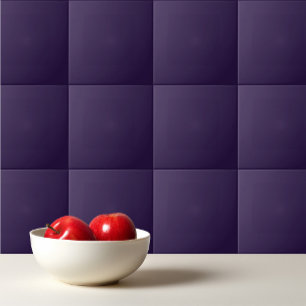 Solid deep violet purple tile