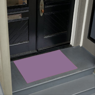 Solid dull purple violet doormat