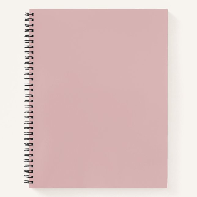 Solid dusty pink notebook (Front)