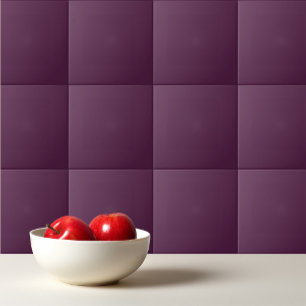 Solid eggplant purple tile