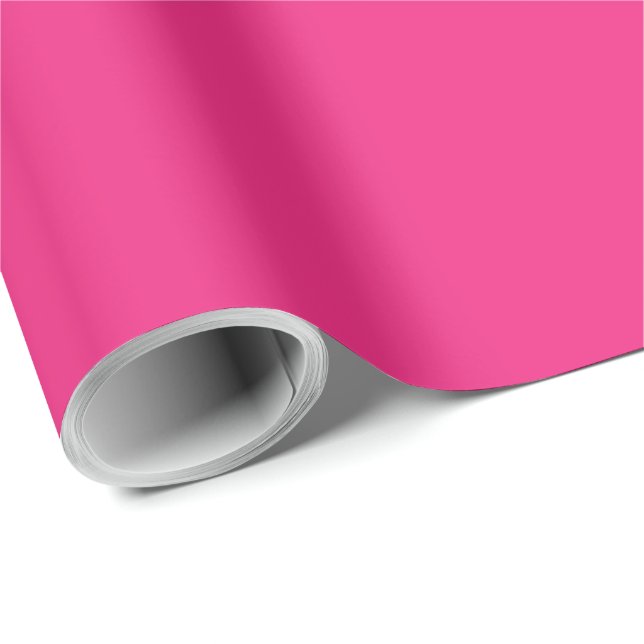 Solid electric pink wrapping paper (Roll Corner)