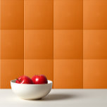 Solid flame orange tile<br><div class="desc">Solid flame orange design.</div>