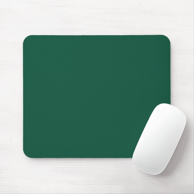 Solid Forest dark Green Mouse Pad (With Mouse)