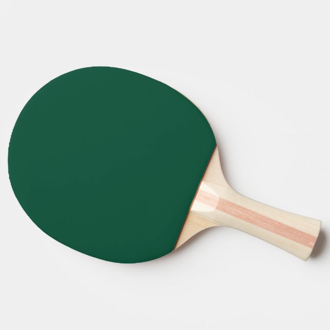 Solid Forest dark Green Ping Pong Paddle (Side)
