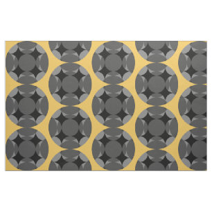 Solid Four Star Circle Cross by Kenneth Yoncich Fabric