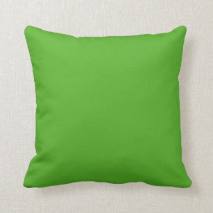 Solid frog green cushion