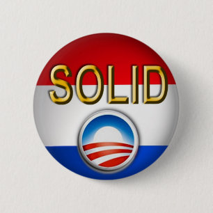 Solid Gold 6 Cm Round Badge