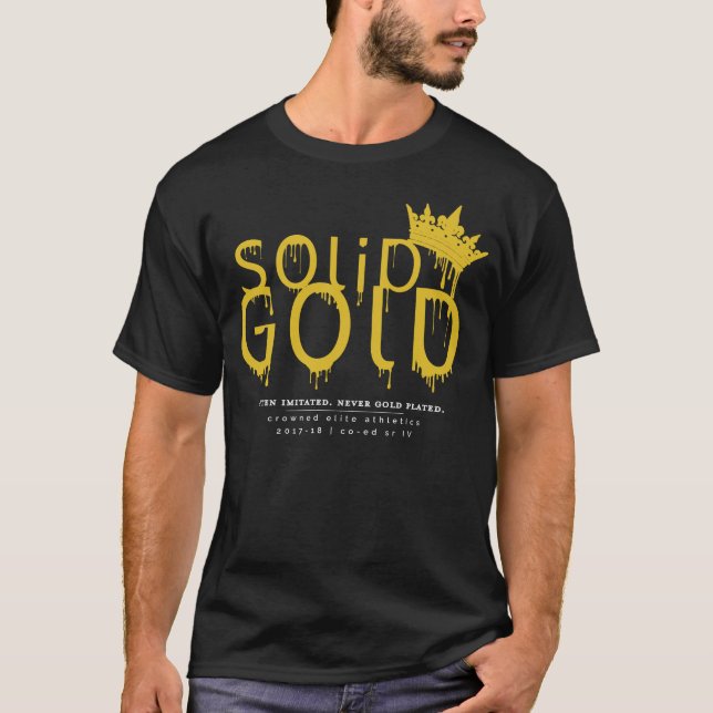 SOLID GOLD: FRONT LOGO T-Shirt (Front)