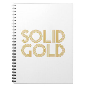 SOLID GOLD NOTEBOOK
