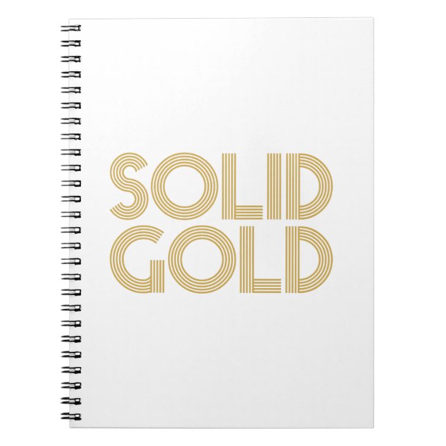 SOLID GOLD NOTEBOOK (Front)